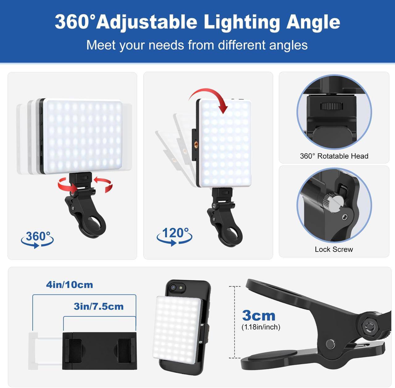 Panel de luz LED compacto F06 RGB con imán MagSafe
